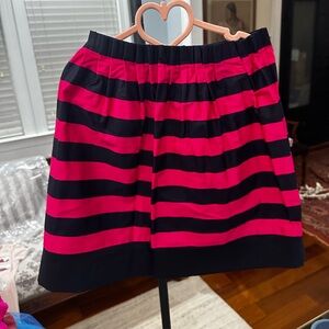 Jacadi Fuchsia and Black Striped Skirt for Girls - Size: 6 years